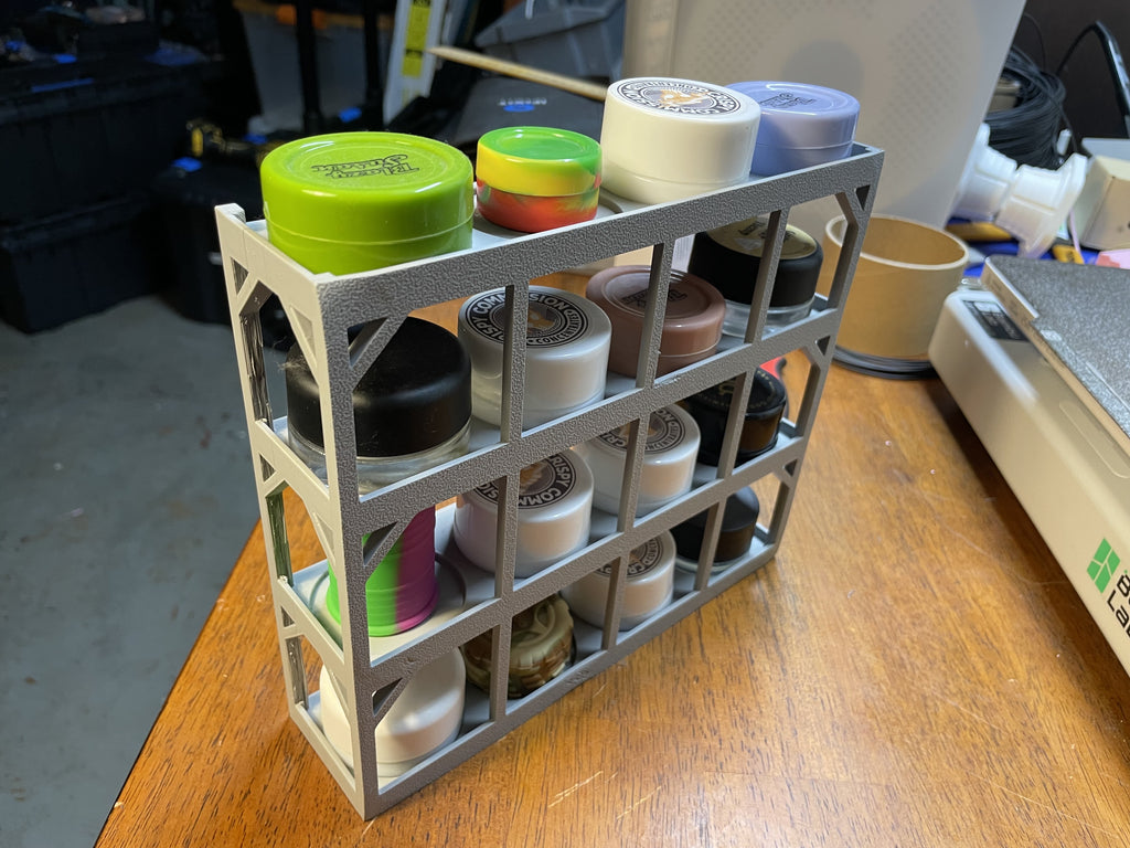 Makeup / Dab Jar Display With Shelves