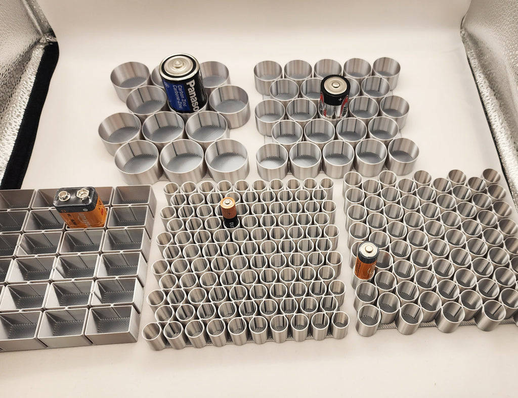 Vase Mode Battery Trays AAA-AA-9V-C-D