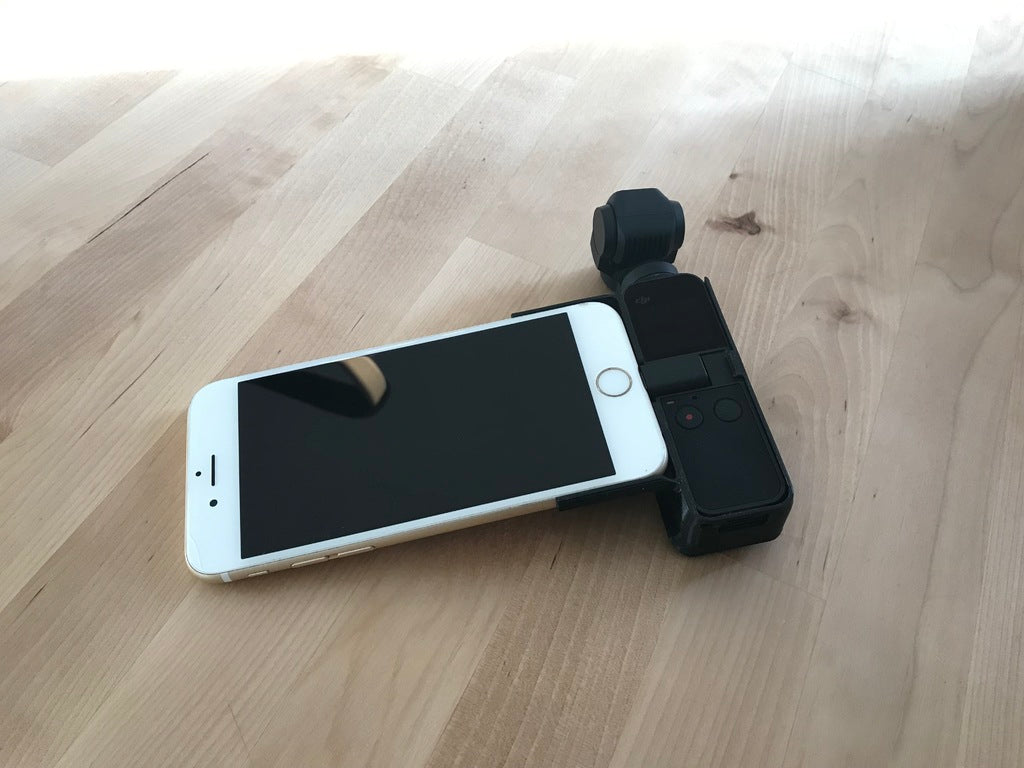 DJI Osmo Pocket fitting Phone and Tripod Mount