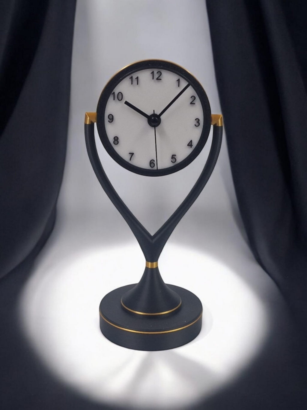 Elegant Desk Clock - contemporary Art Deco style