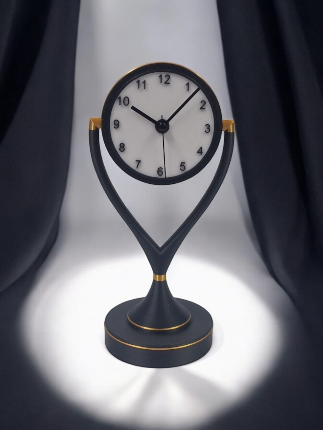 Elegant Desk Clock - contemporary Art Deco style