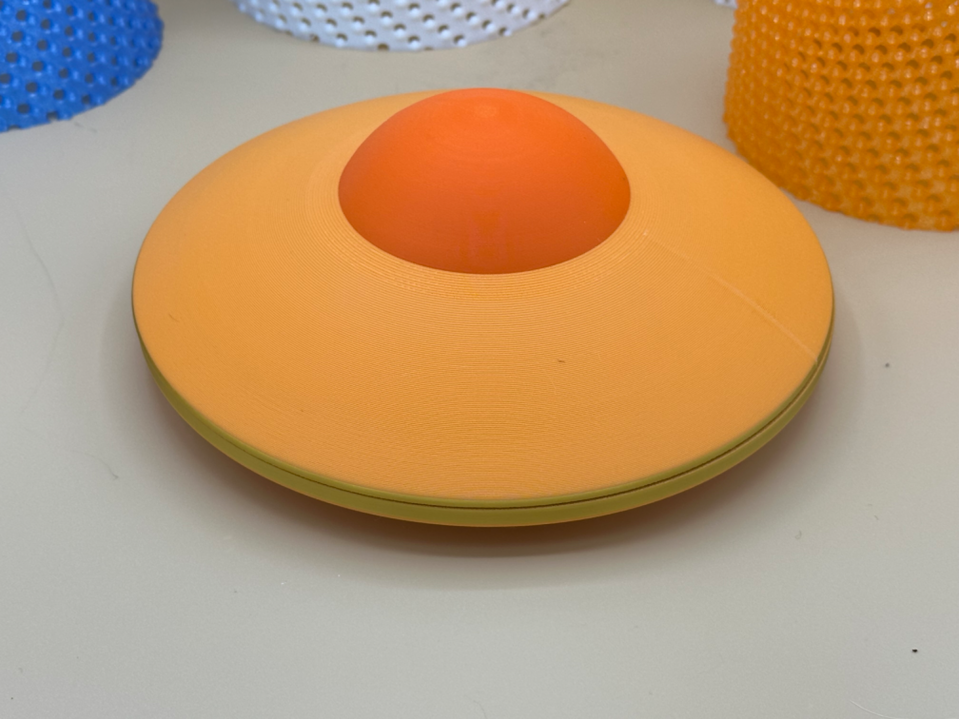 UFO Table Lamp with Tractor Beam Illumination