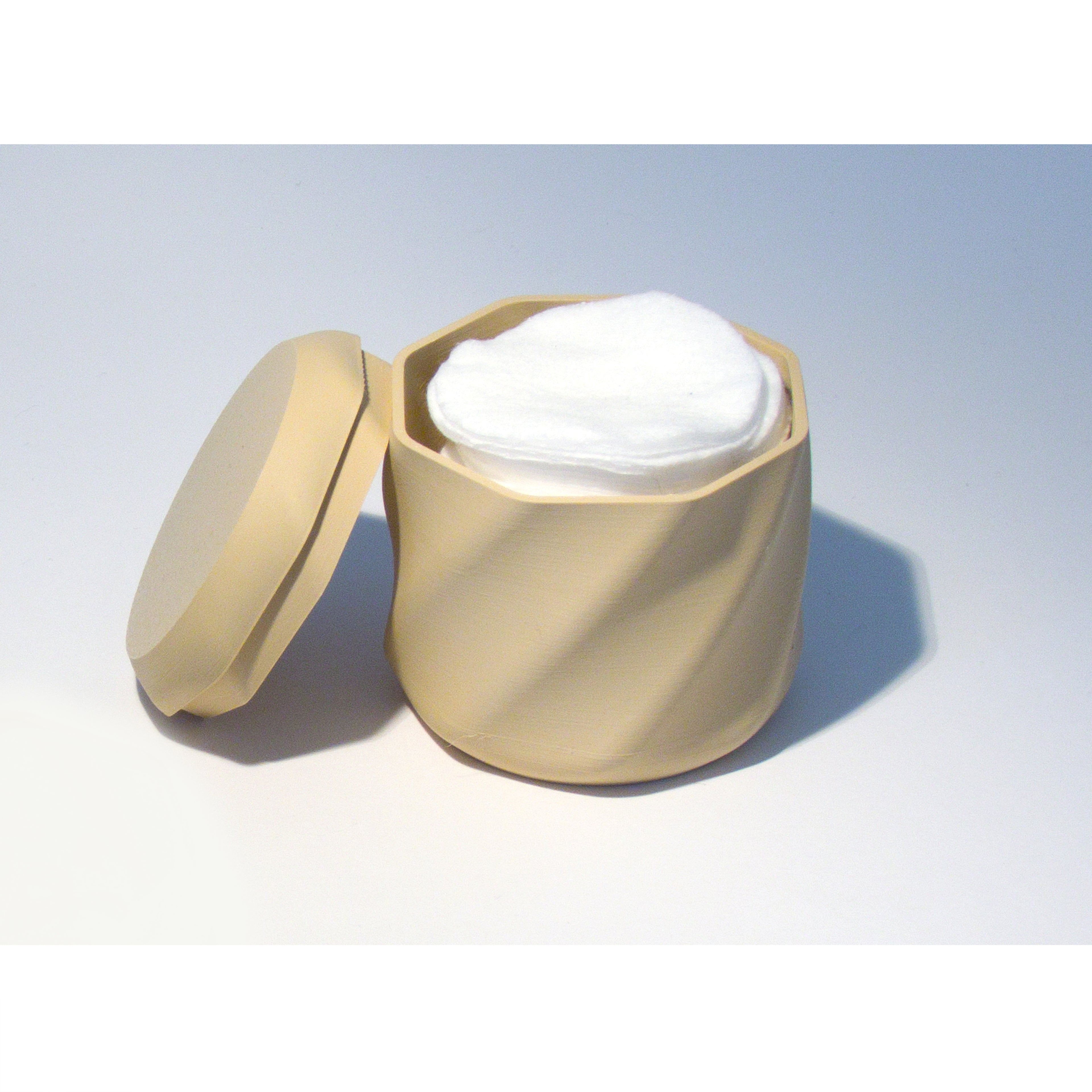 Octagonal Box for Cotton Pads