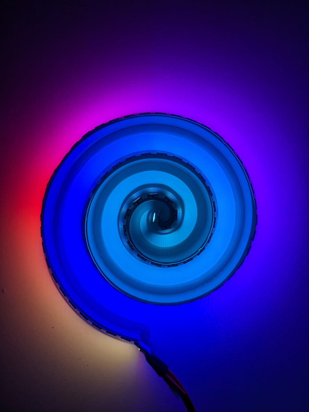 LED Strip Spiral Mount for 3D LED Lamps
