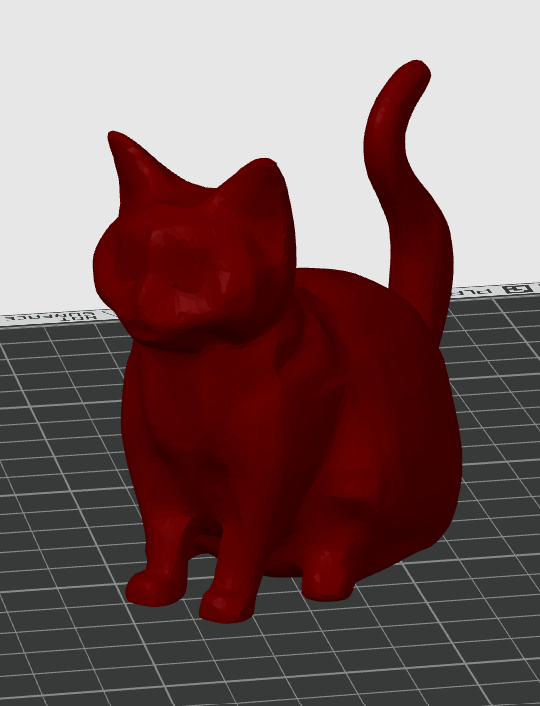 Sitting Chunky Cat