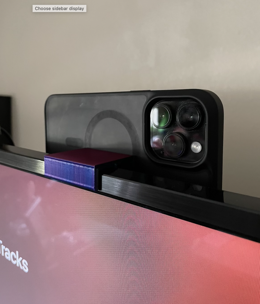 iPhone TV Mount for Continuity Camera