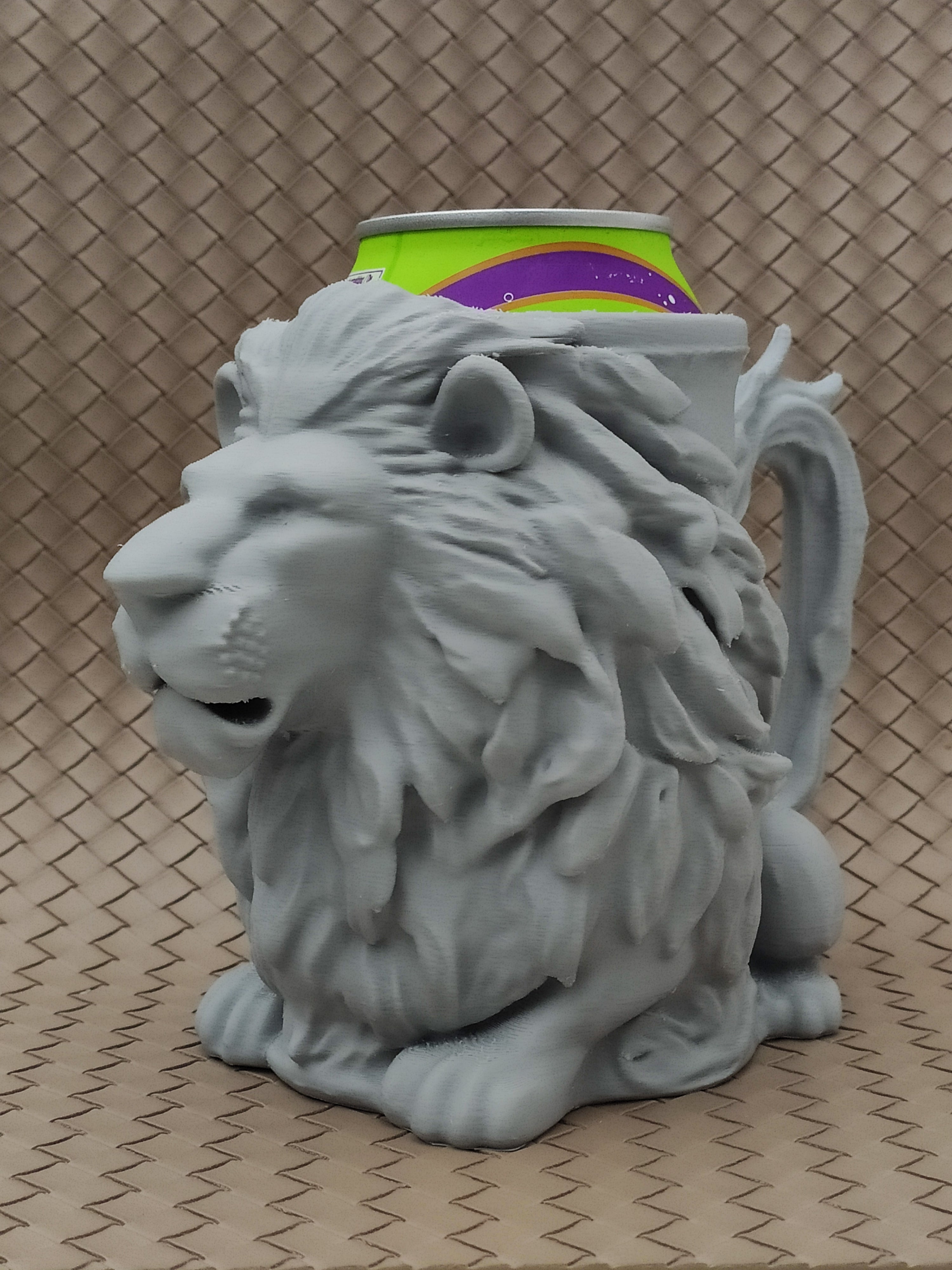Lion Can Holder (0.5L + 12oz Cans) - Beer mug