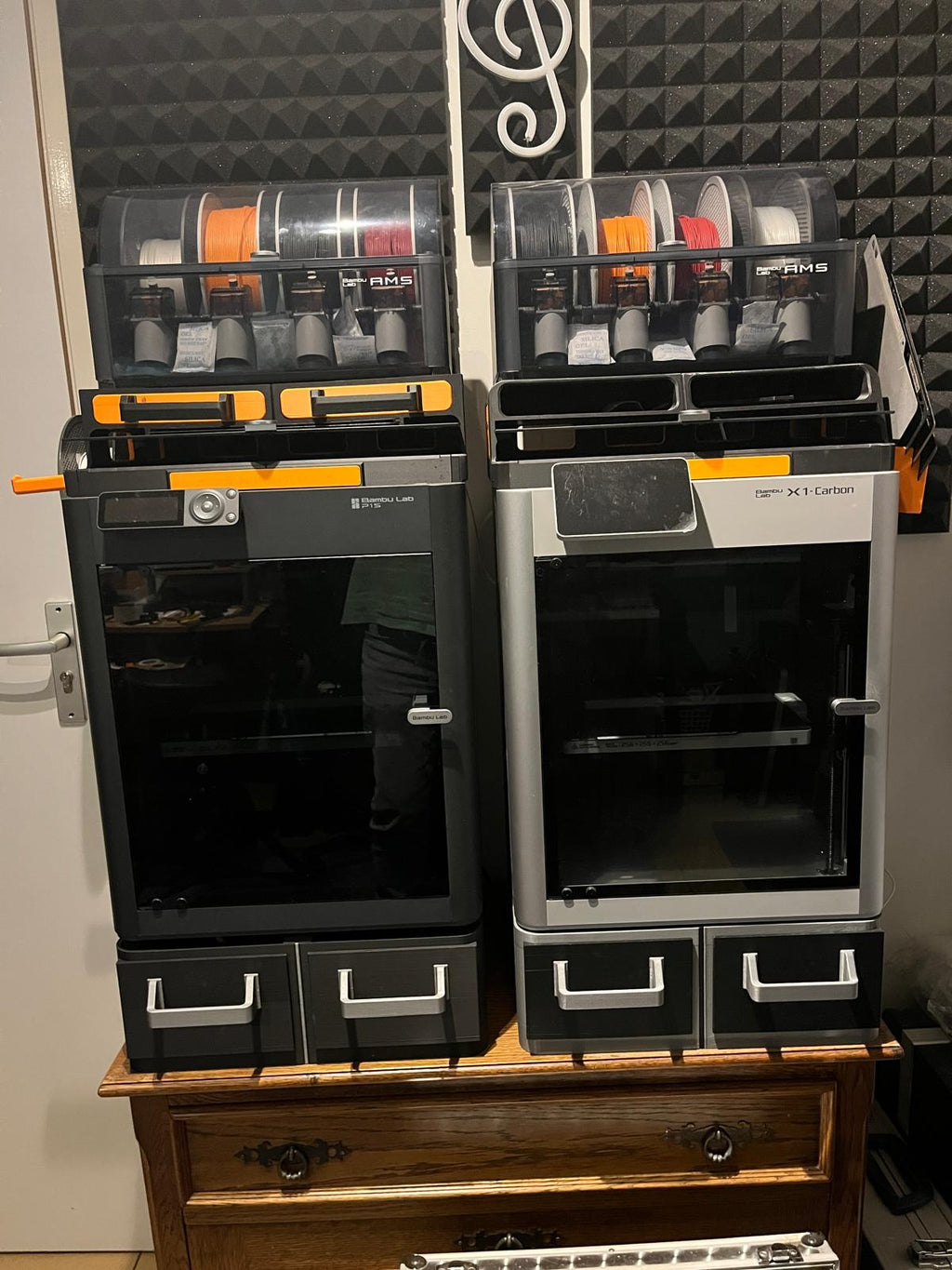 P2S/P1S/X1 Printer Riser, storage, poop
