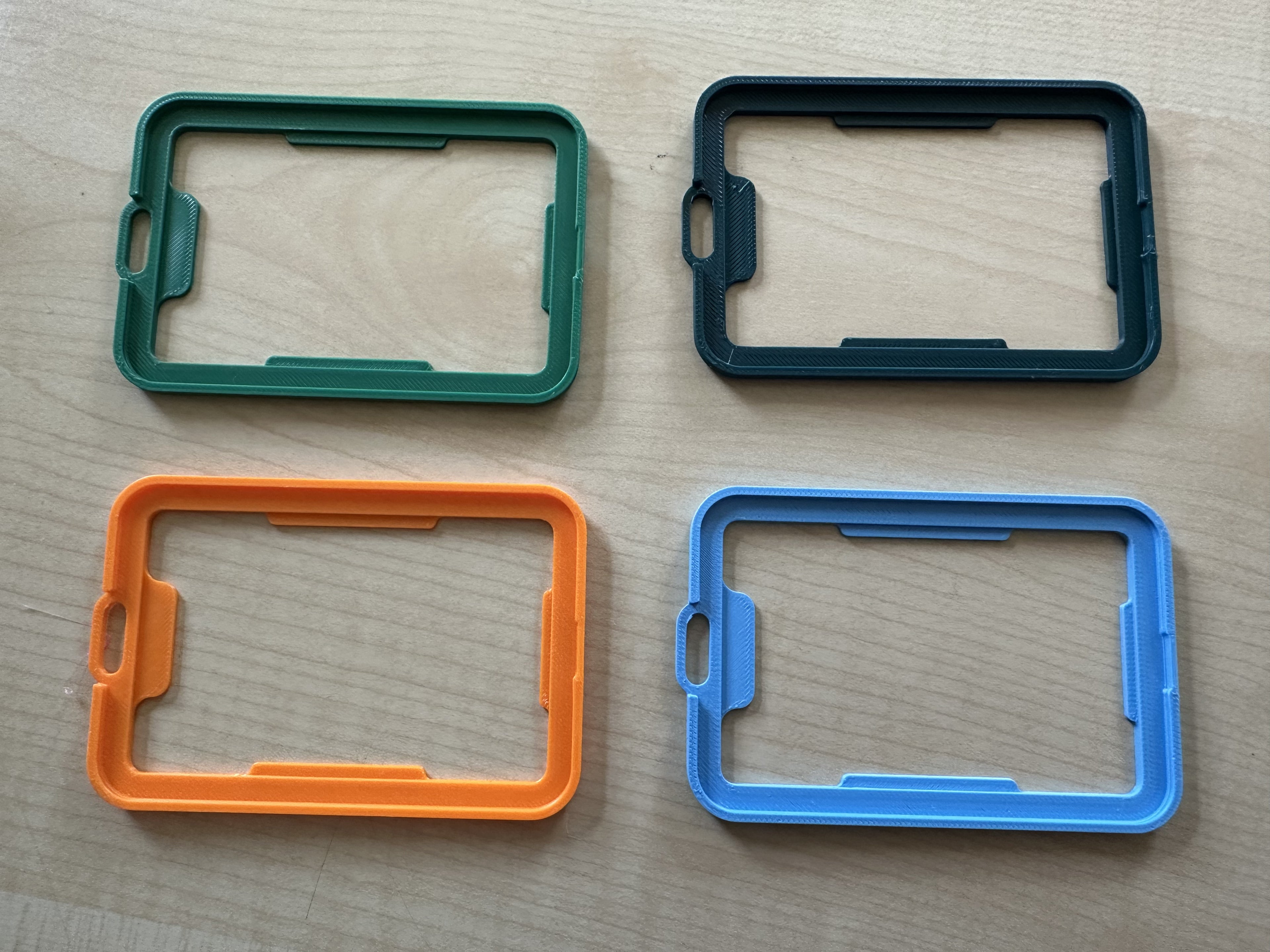 Snap fit badge holder standard creditcard size