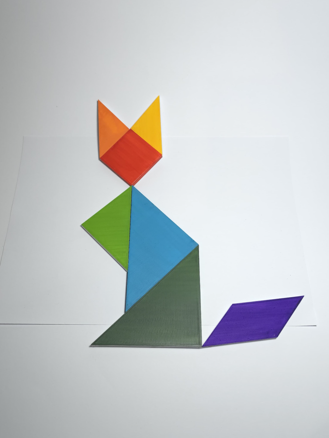 Tangram Puzzle Tiles (With Honeycomb Cover)
