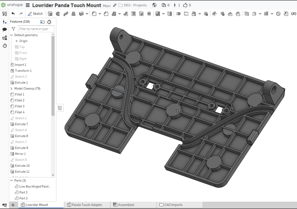 Panda Touch Lowrider Mount