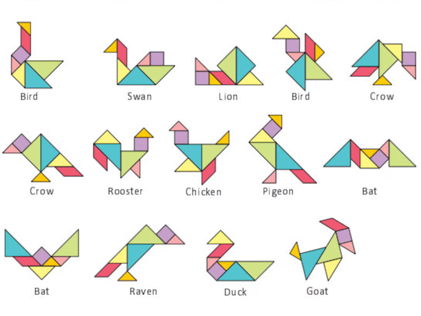 Tangram Kitcard 30 minute print