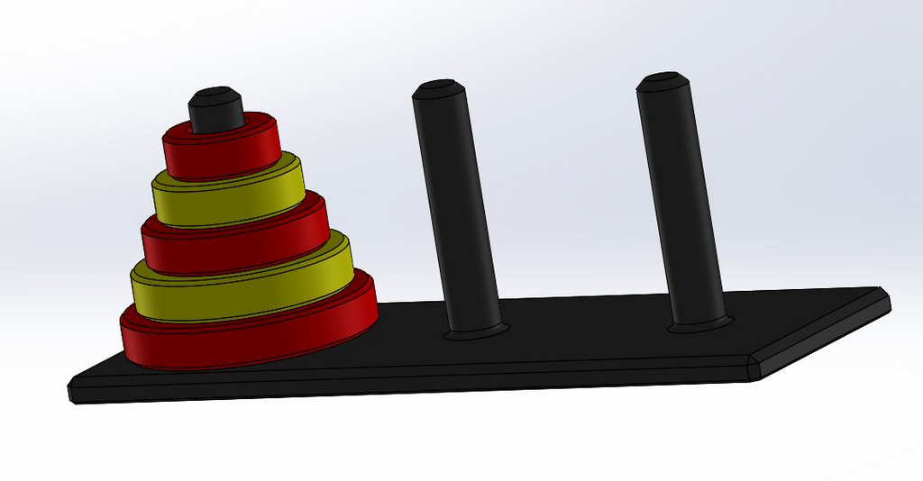 Tower of Hanoi with storage box