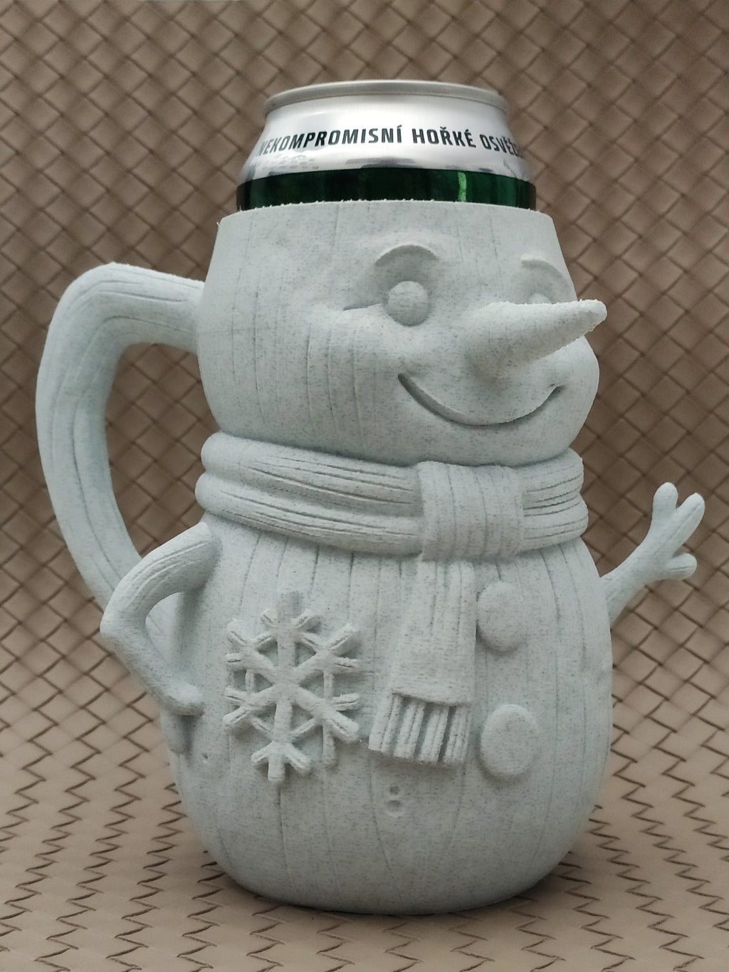Snowman - Can Holder / Beer mug