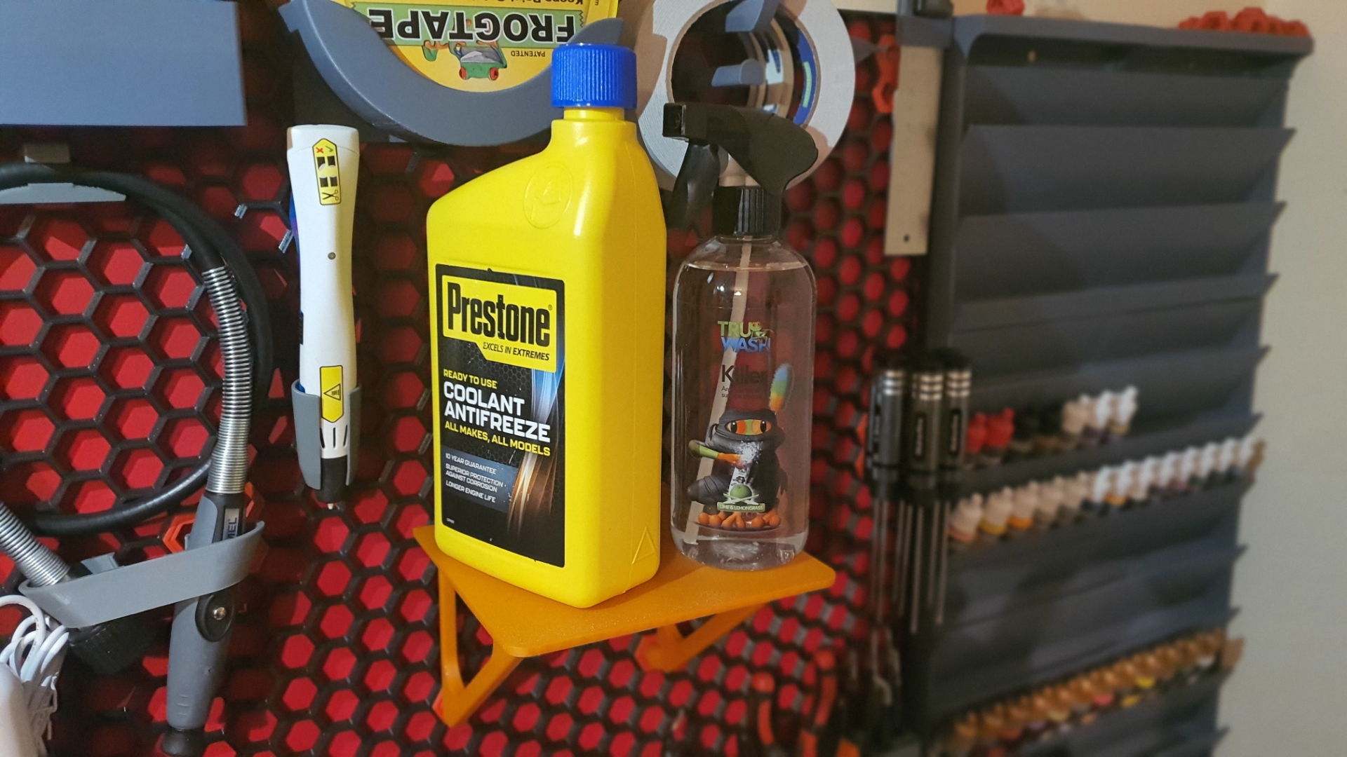Large simple flat Shelf for Honeycomb Storage Wall
