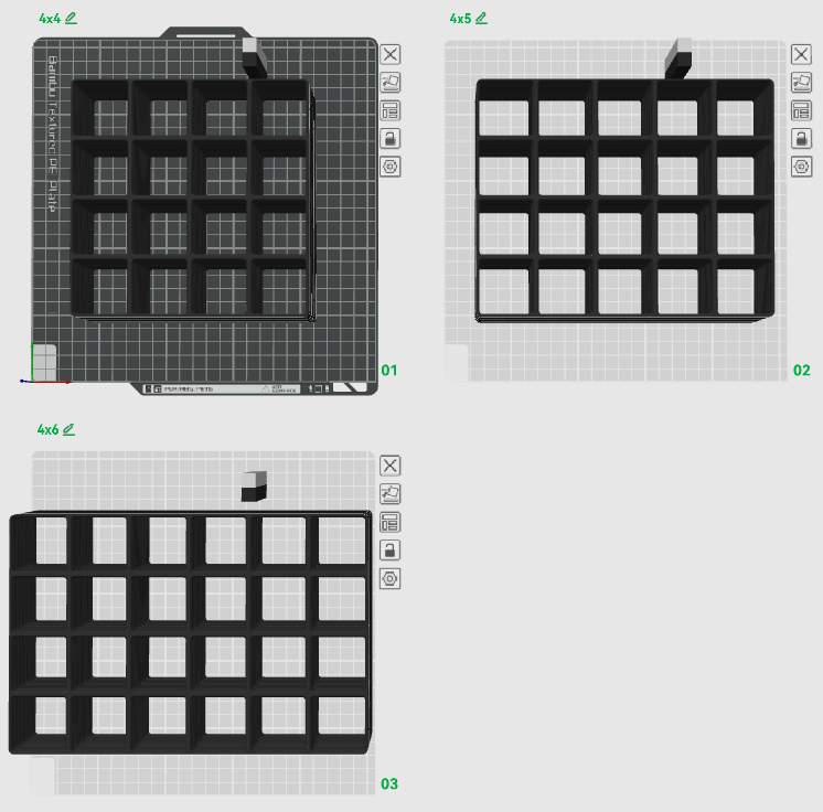 ALL SIZES!! Gridfinity stacked collection 16 tall