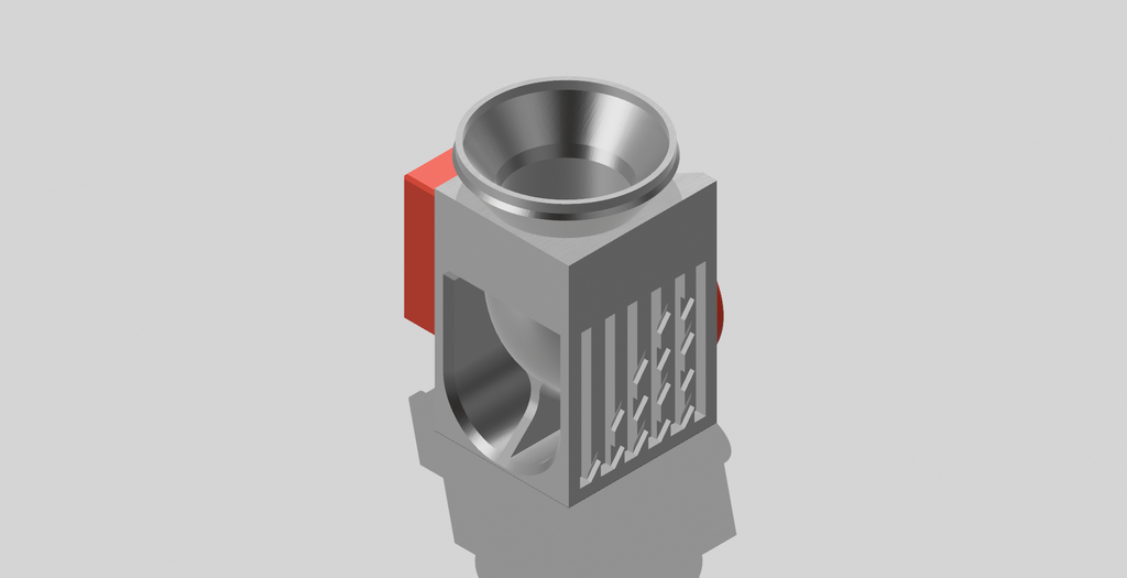 MG995 Servo holder. Pellet Dispenser System
