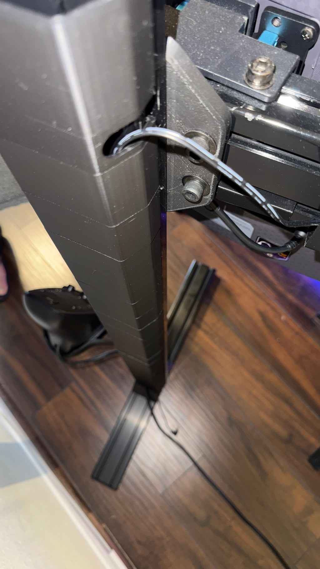 Sim Rig cable management.