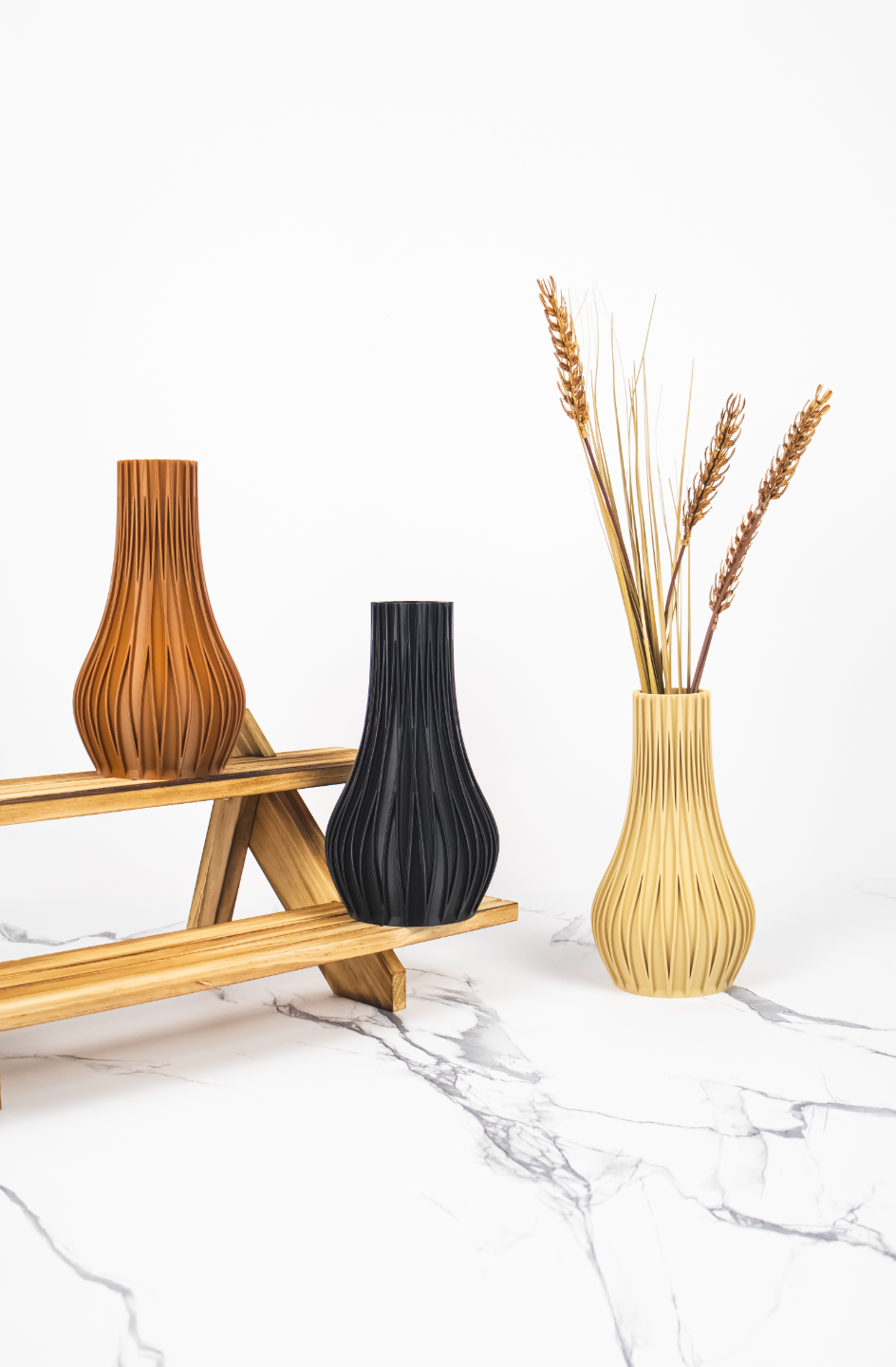 Dried Flower Vase | Round Flower Holder Home Décor