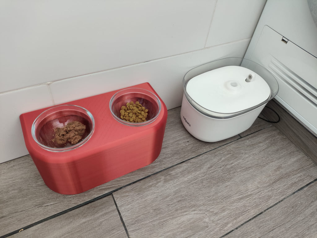 Comedero alto para gatos o perros pequeños