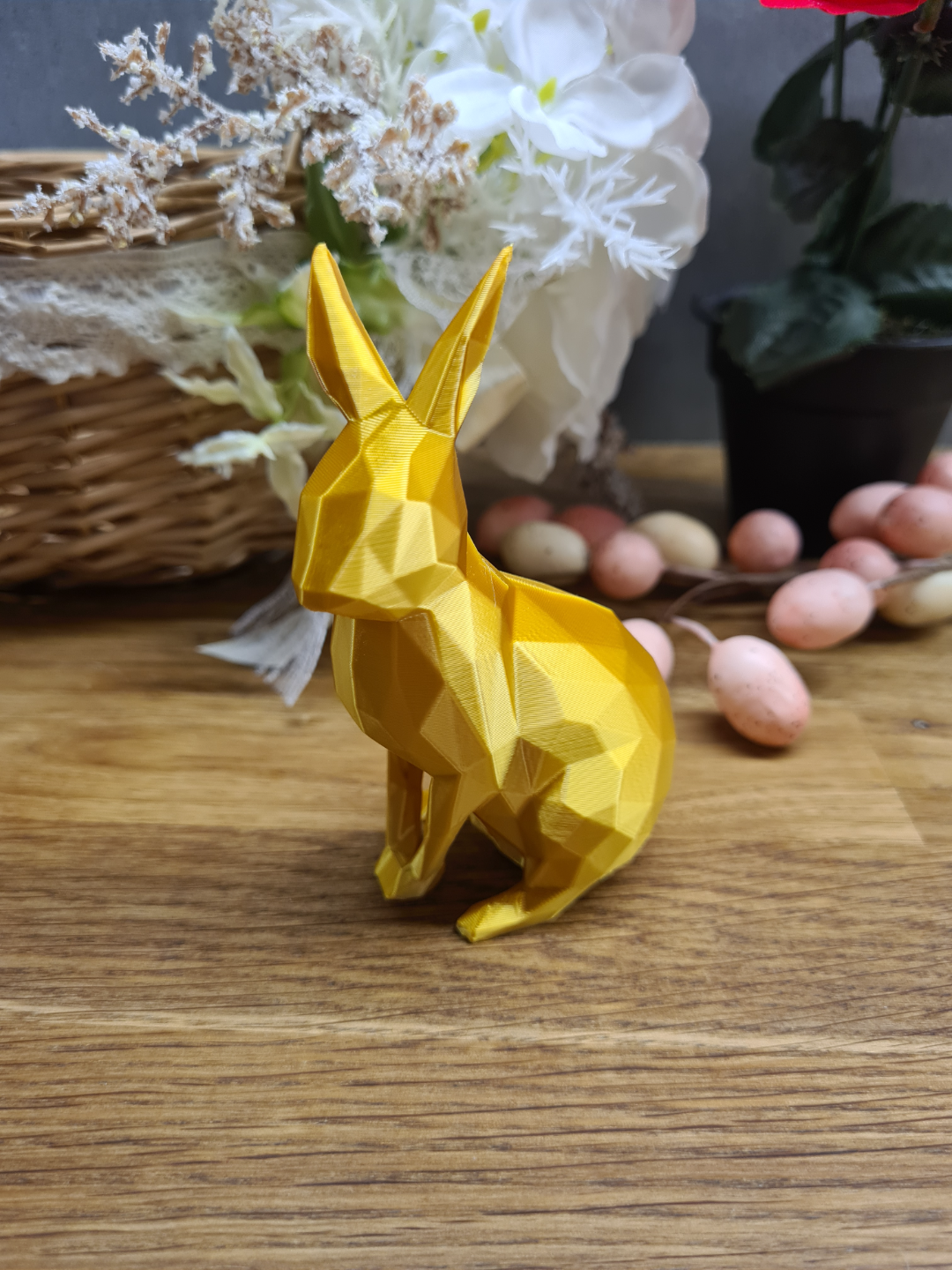 Easter bunny decor low poly