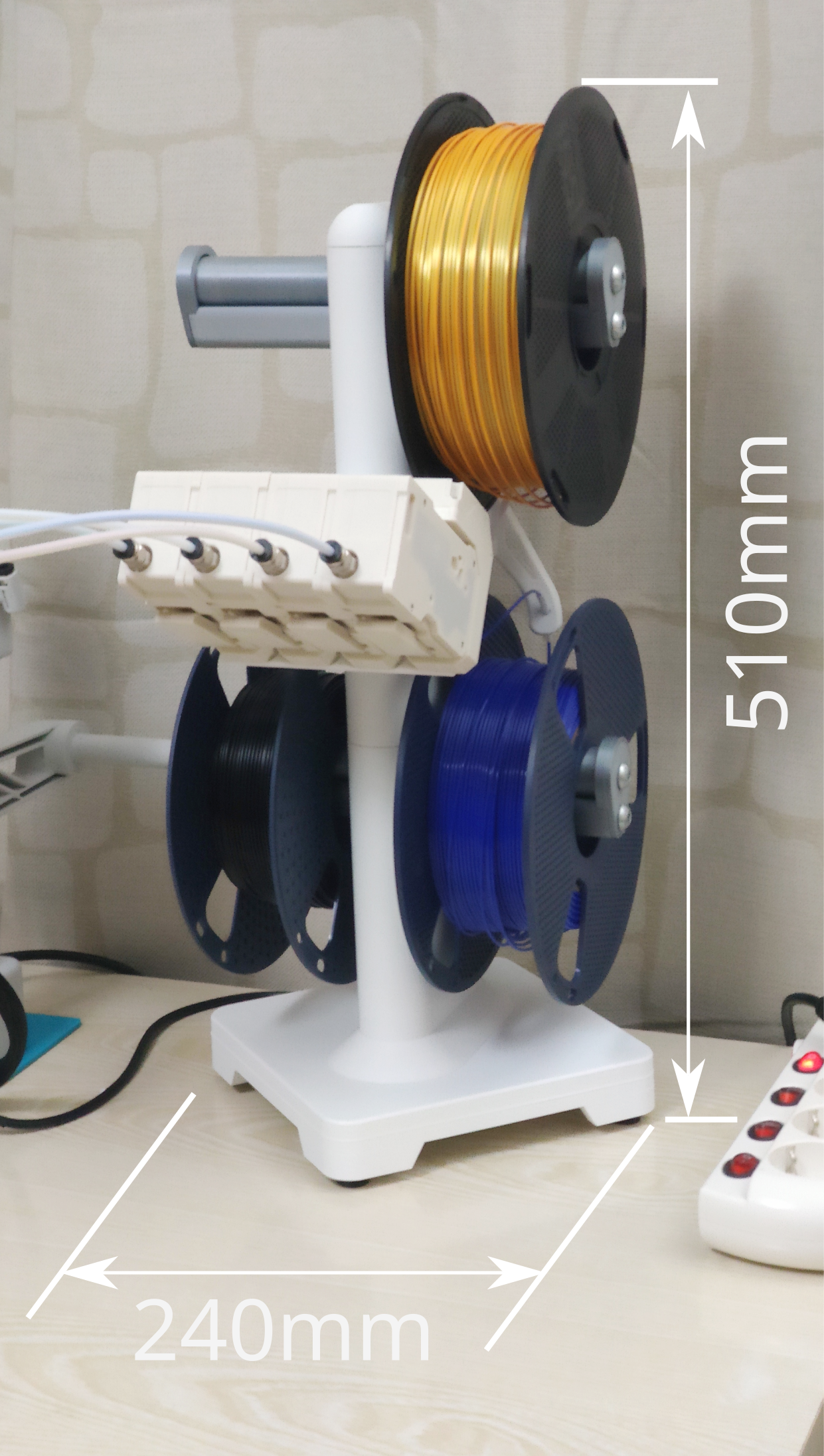 Multi spooler with bearings and bmcu holder