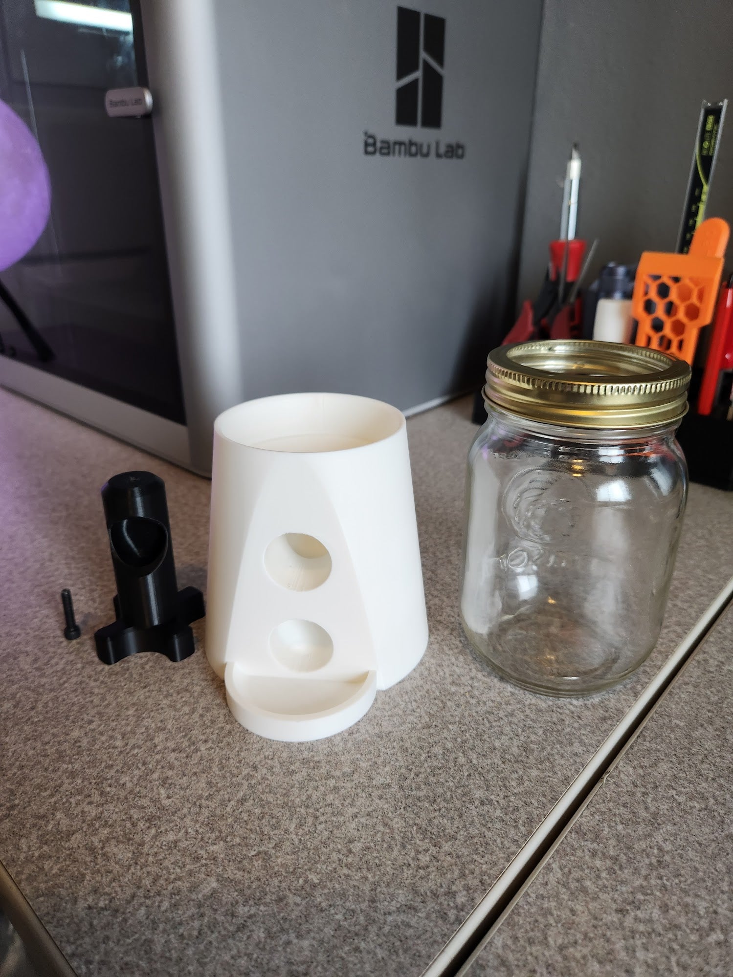 Simple Mason Jar Candy Machine