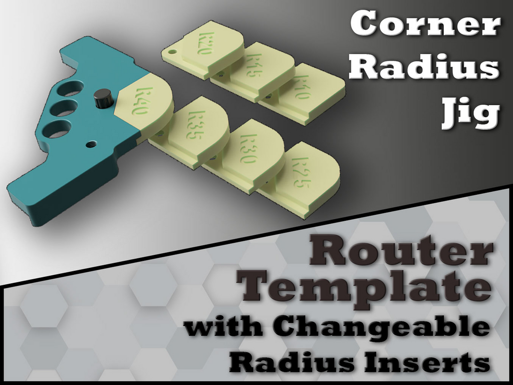 Corner Jig with changeable Radius/Chamfer inserts