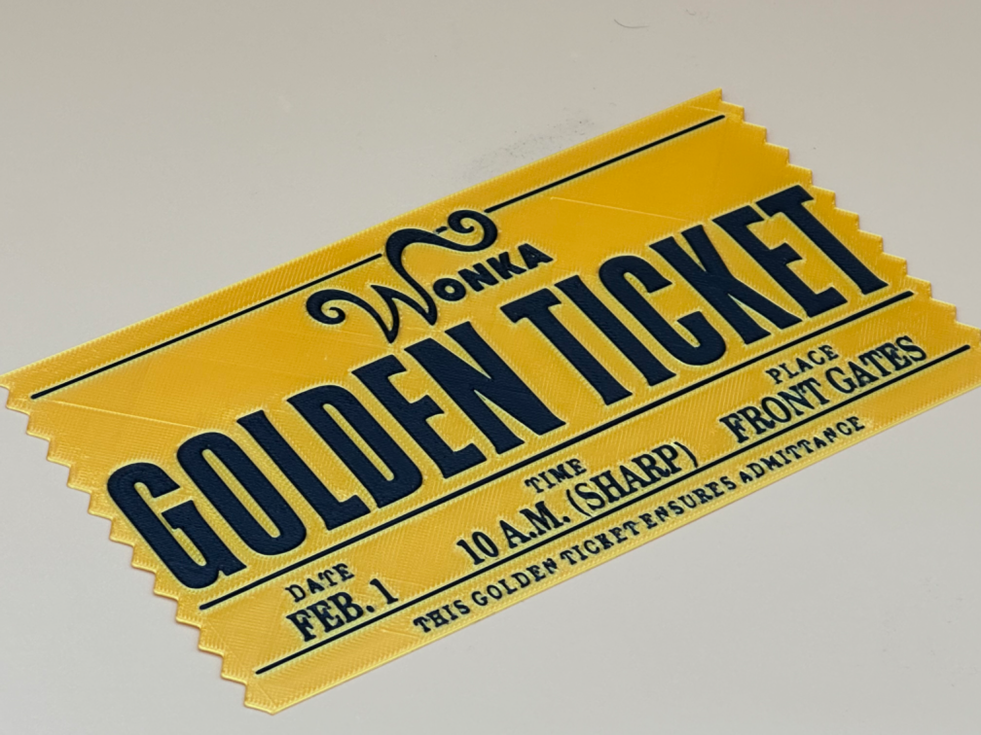Willy Wonka golden Ticket - with update