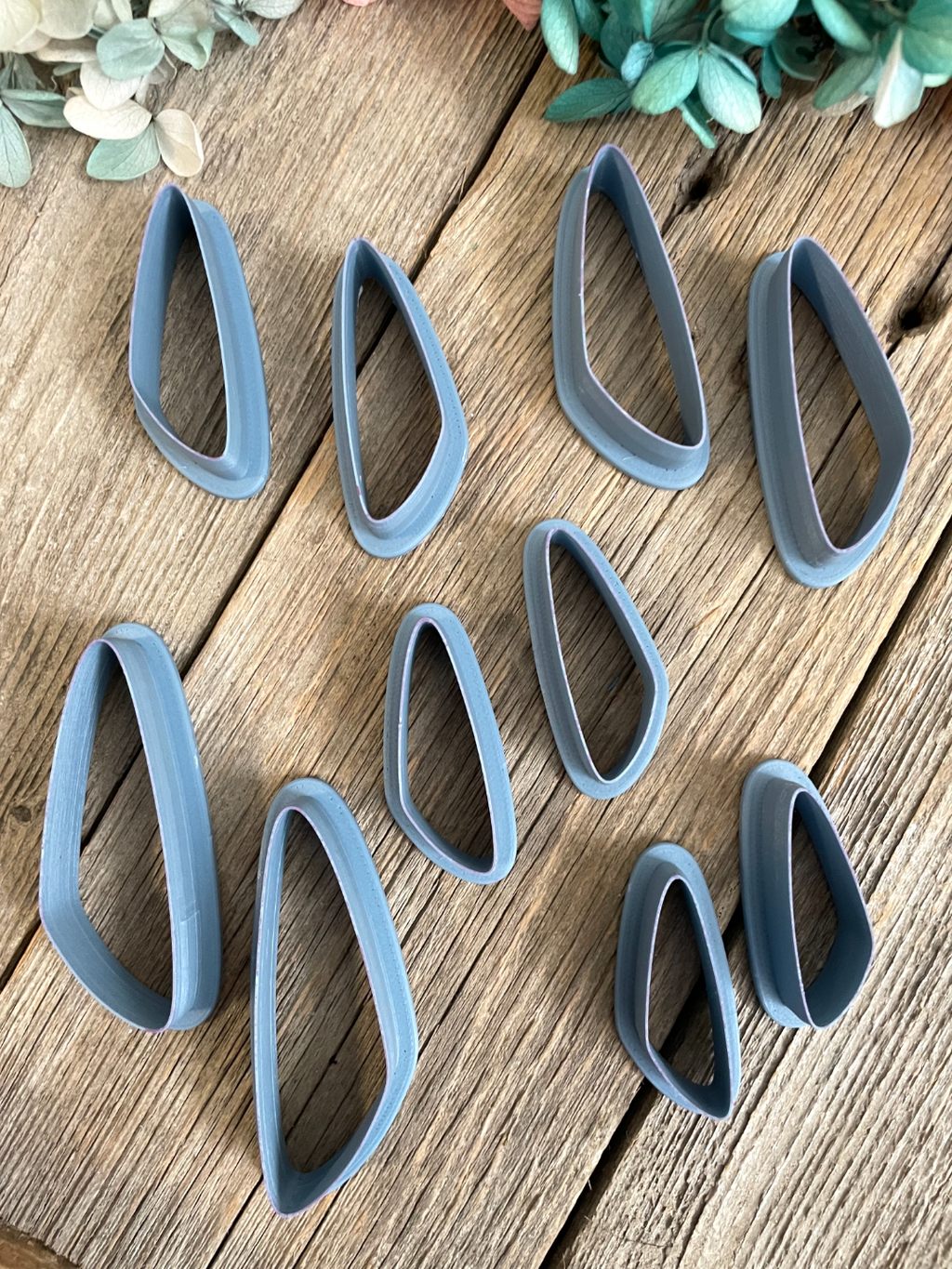 Thin Angled Drop Earring Cutters