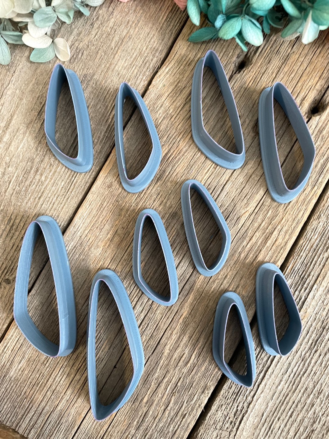 Thin Angled Drop Earring Cutters