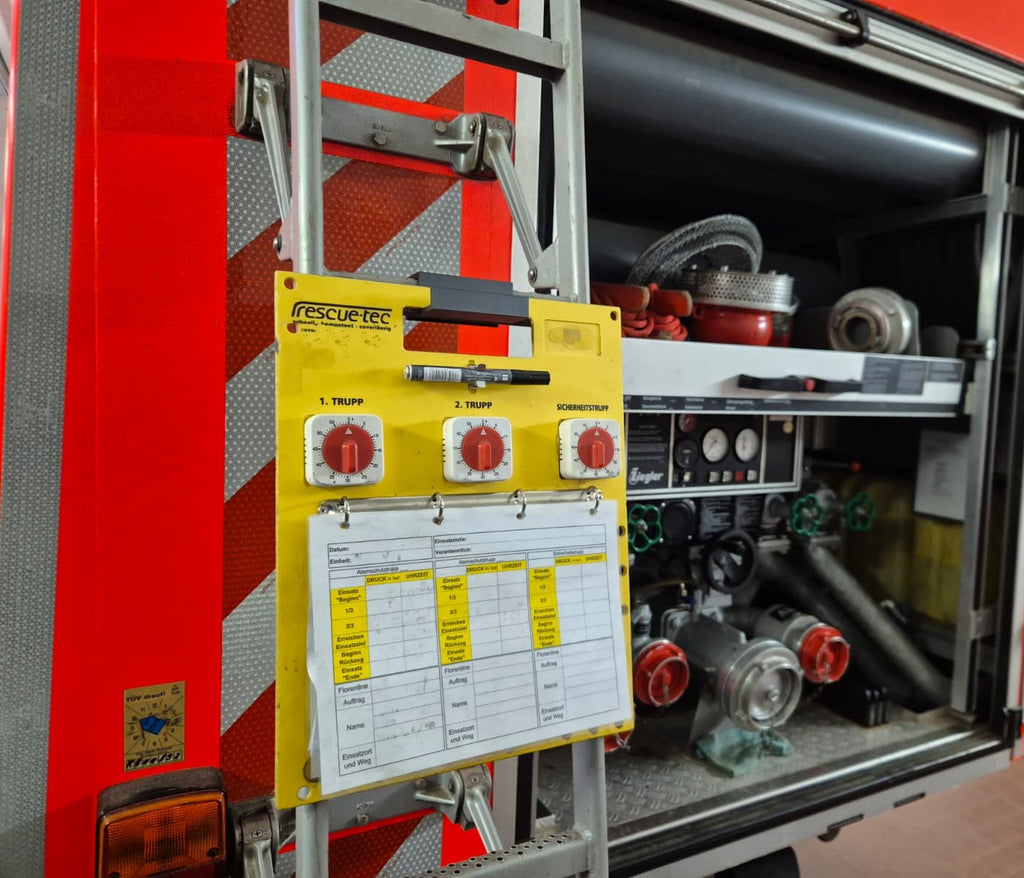 Feuerwehr Halterwinkel Atemschutzüberwachungstafel