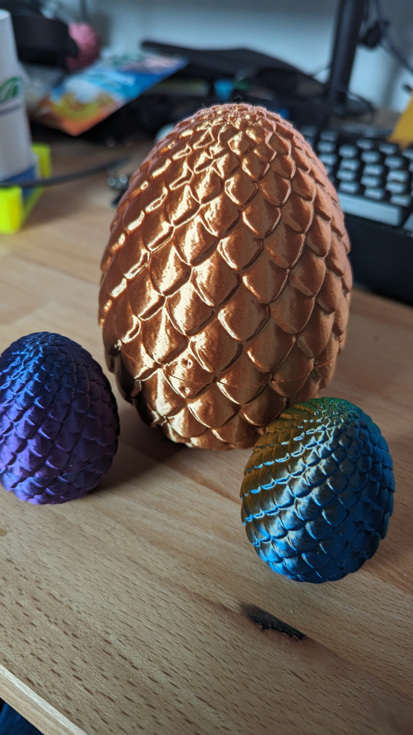 Threaded Dragon Egg Matryoshka - Easter decoration