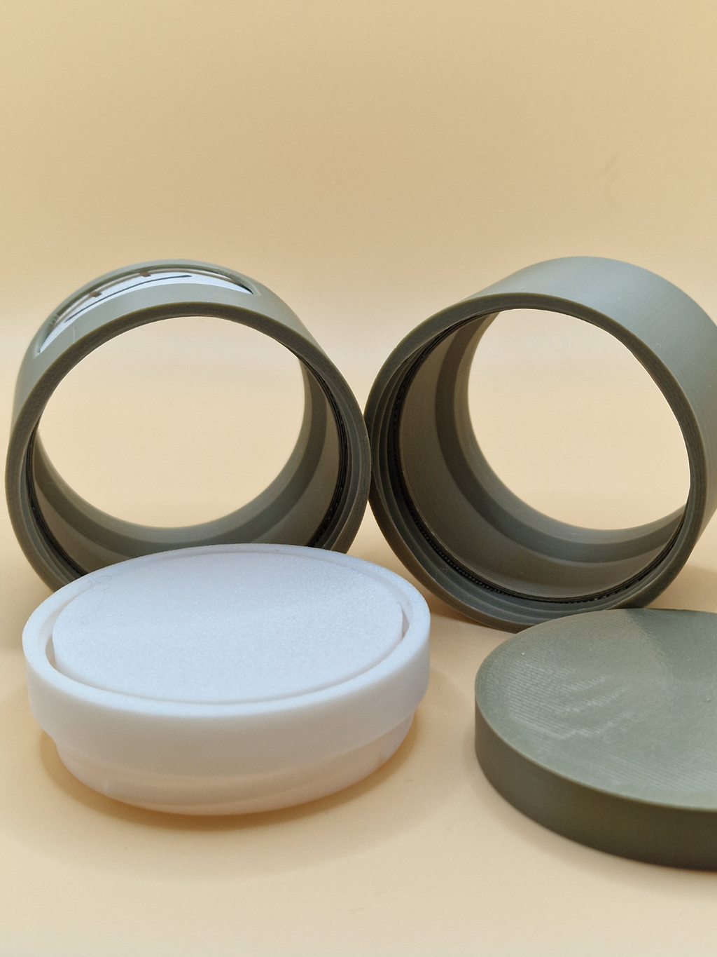 Stackable Screw-Together Round Storage Boxes