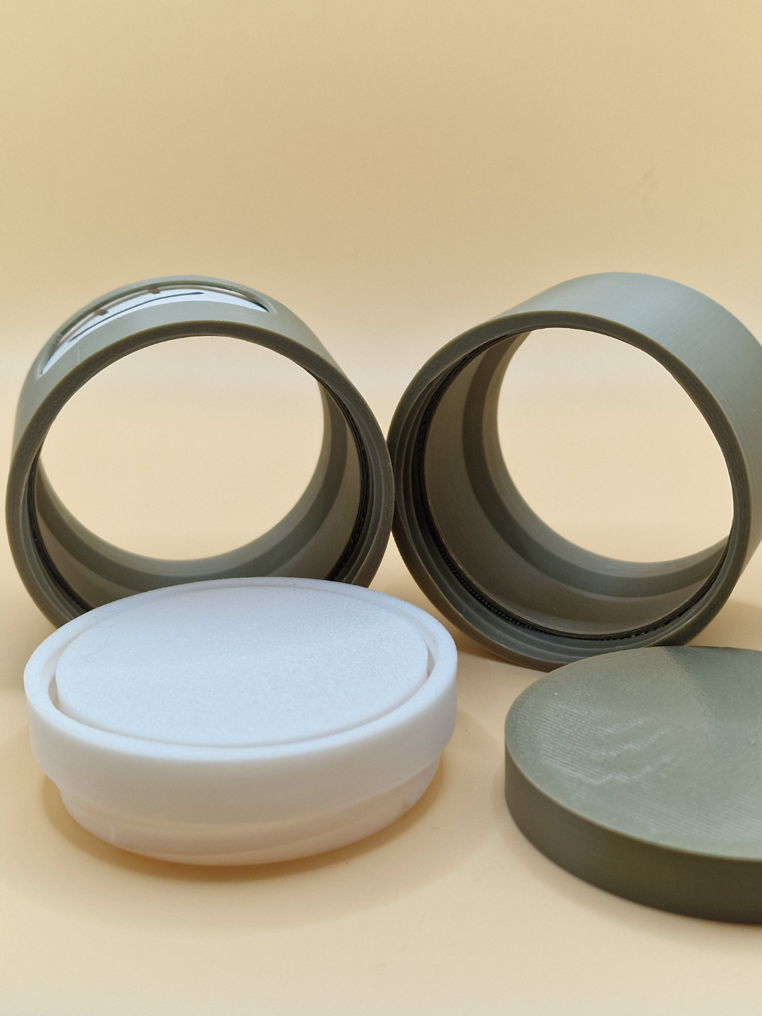 Stackable Screw-Together Round Storage Boxes