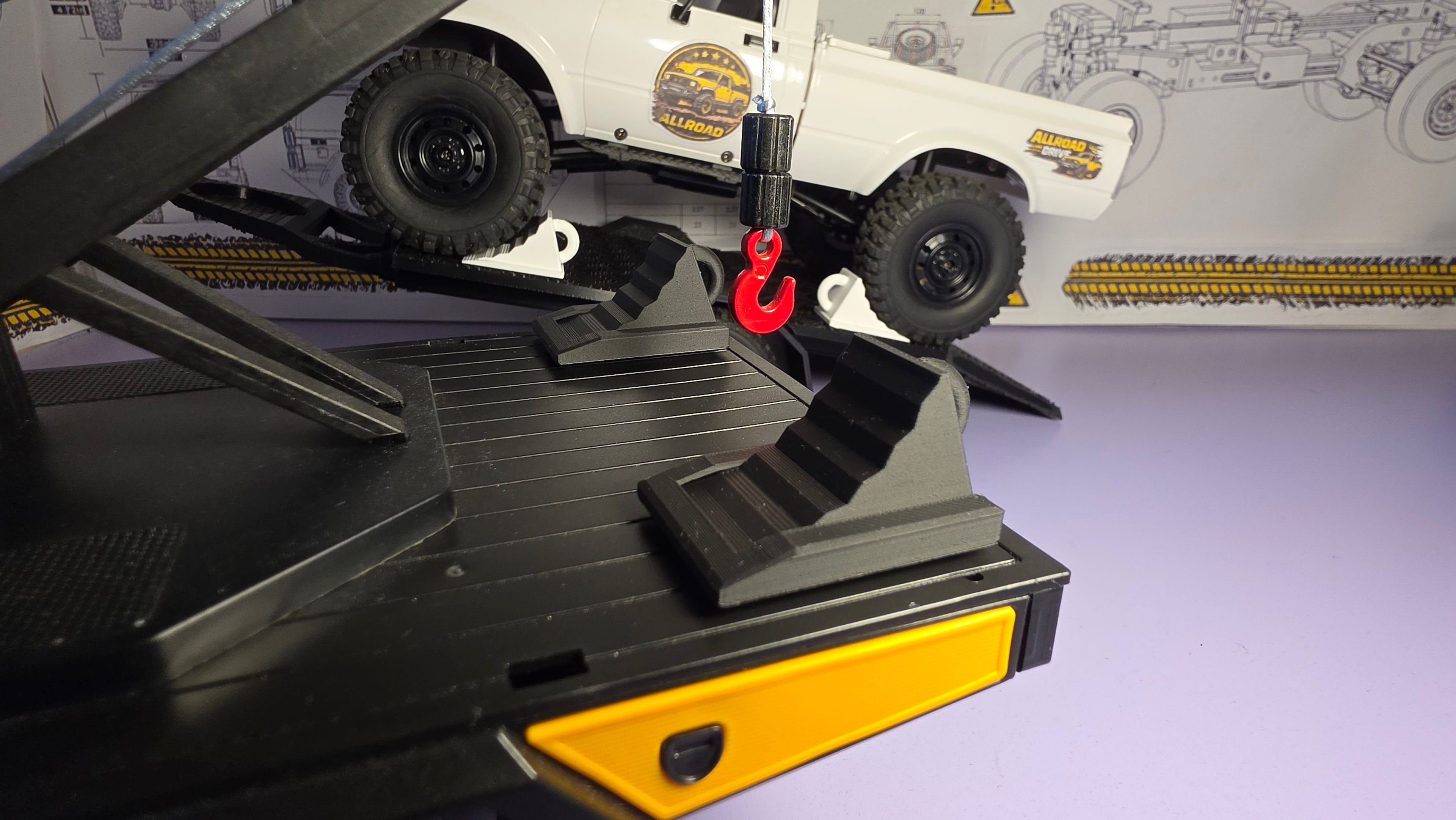 RC Wheel Chocks + Storage Mounts (1:10-1:24)