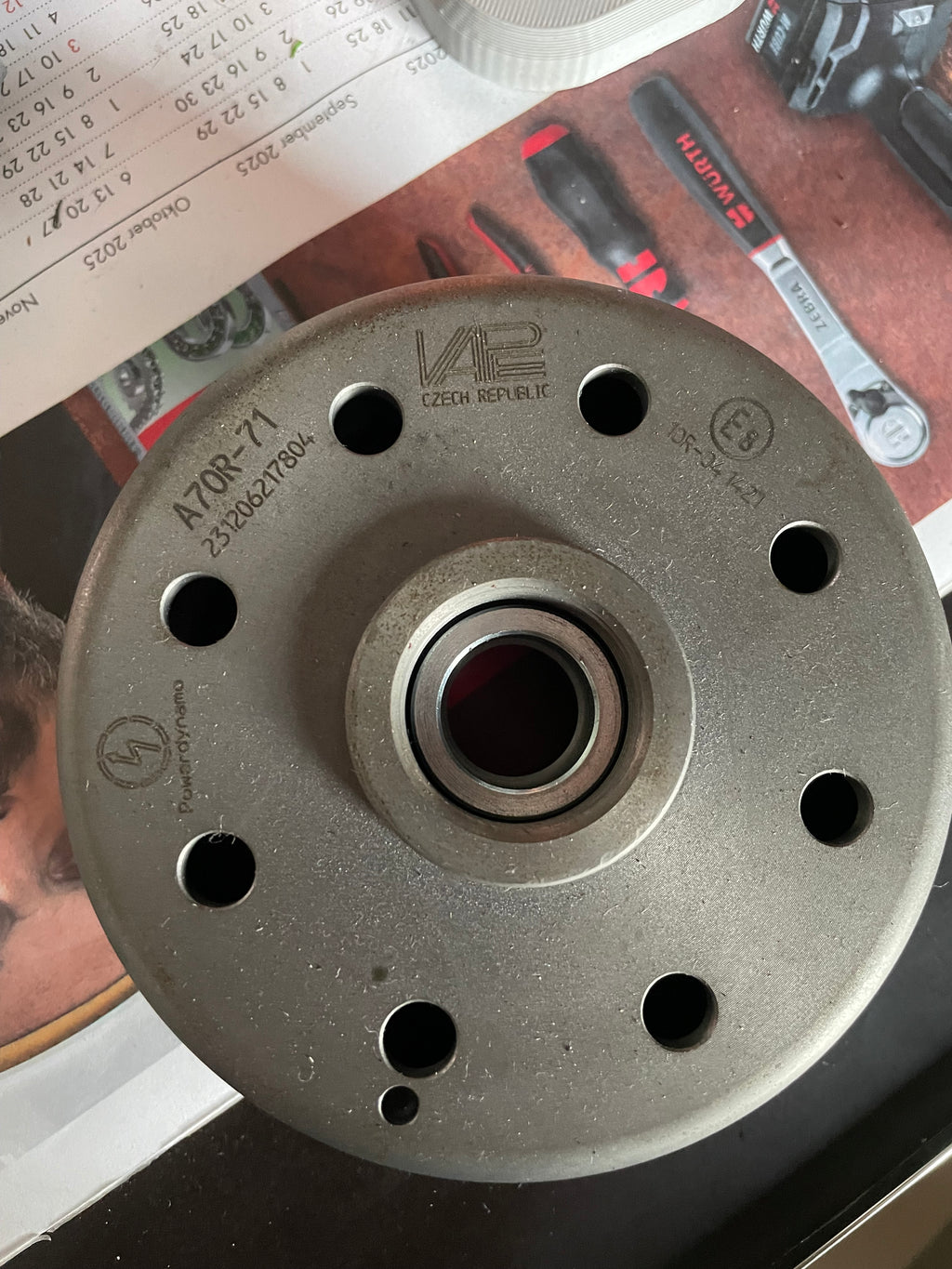Gradscheibe für Motor-Zündeinstellung
