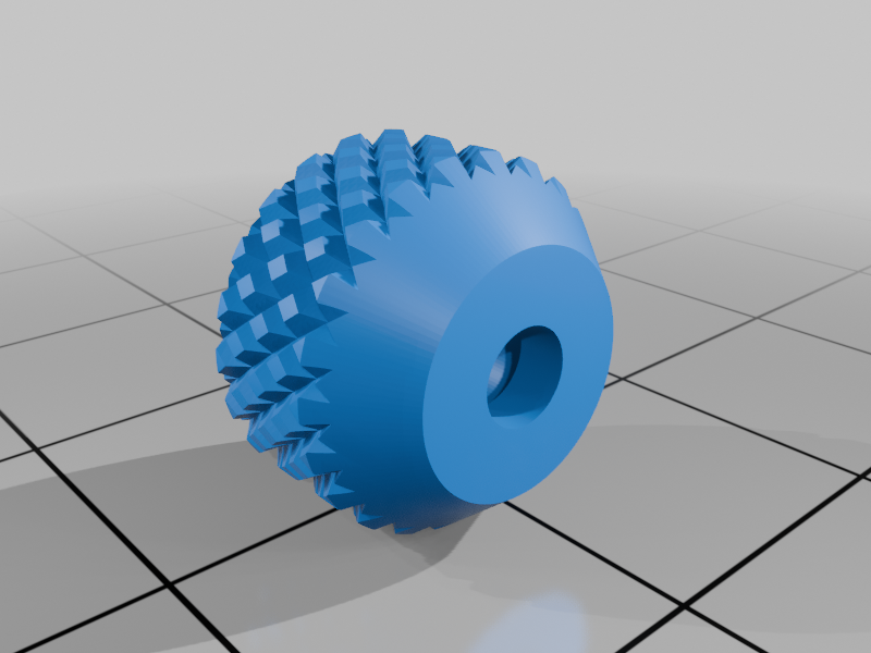 Knurled knobs for M2.5 to M8 internal hex screw