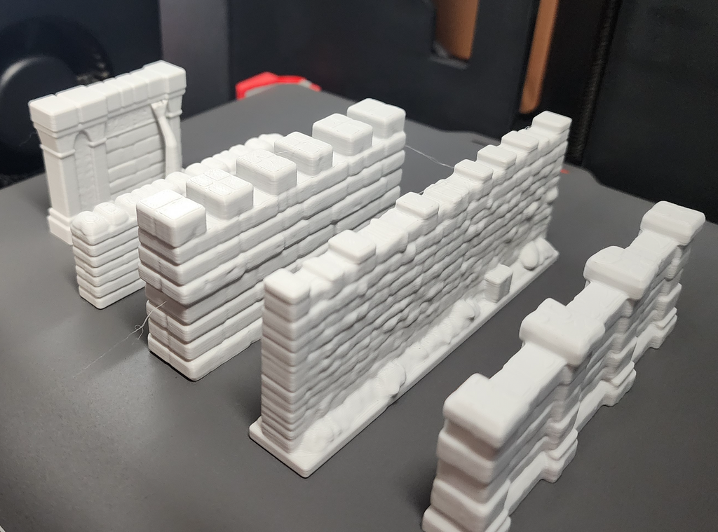5 Stone Wall Miniatures