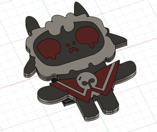Cult of the lamb backpack Badge(AMS/NO AMS)