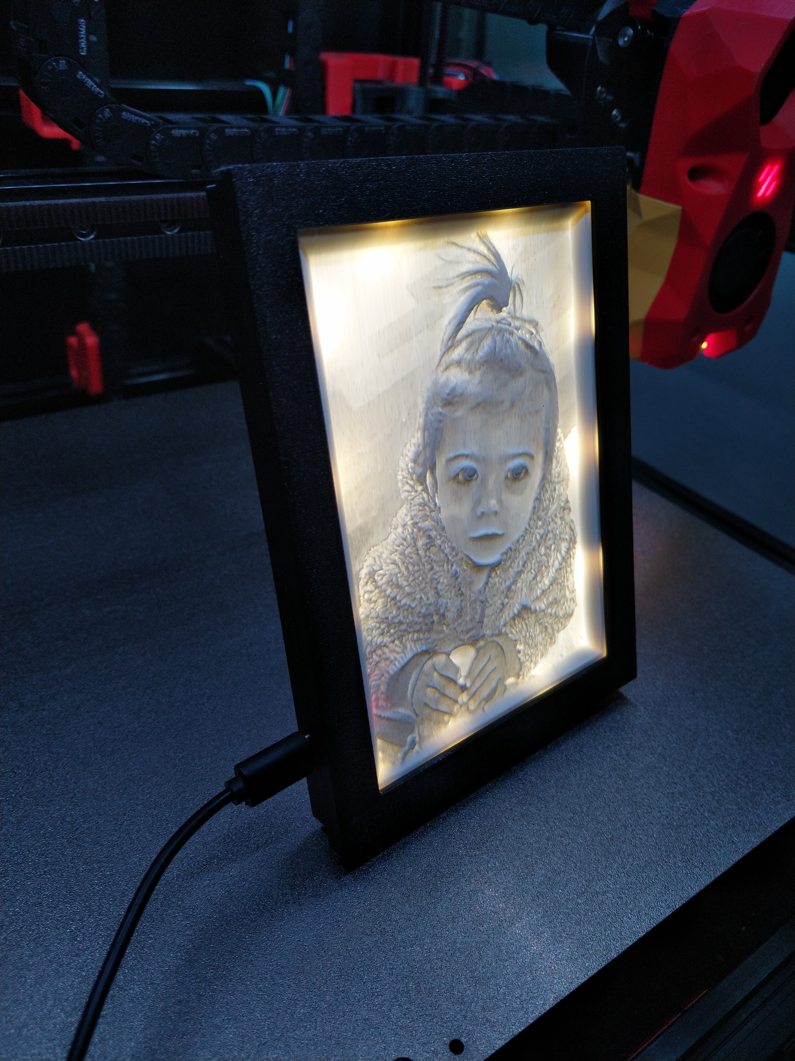 Lithopane Frame Slim for LED strip