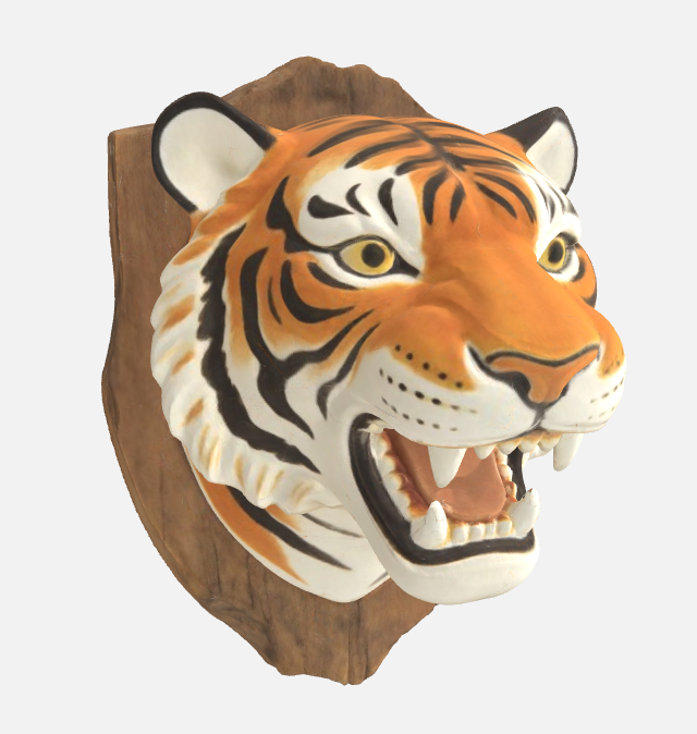 Tiger Head Bust - Wall Mount