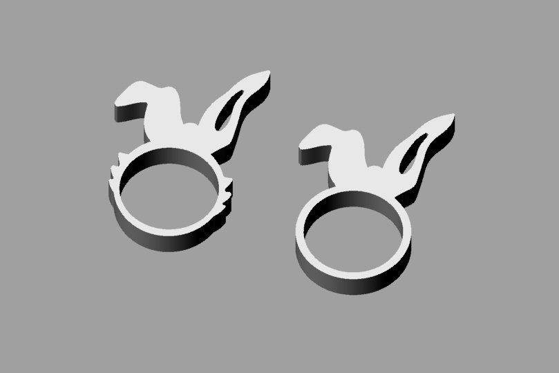 Bunny girl ring - 2 model