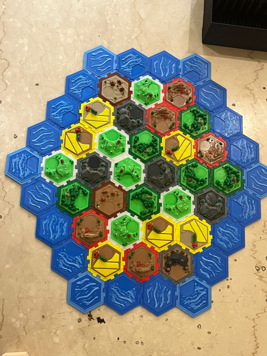 Catan Interlocking Tiles (No Magnets Needed)