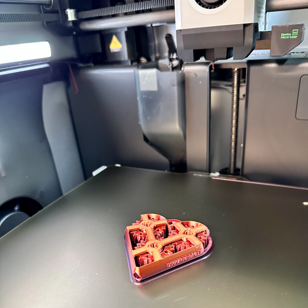 Heart Spin Fidget - Easy print in place!
