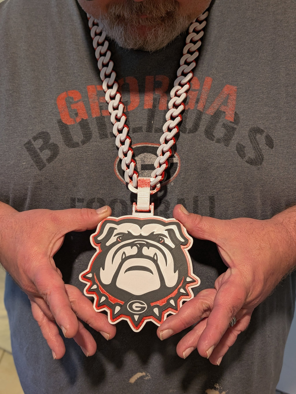 UGA Georgia Bulldogs Hype Chain Print-in-Place