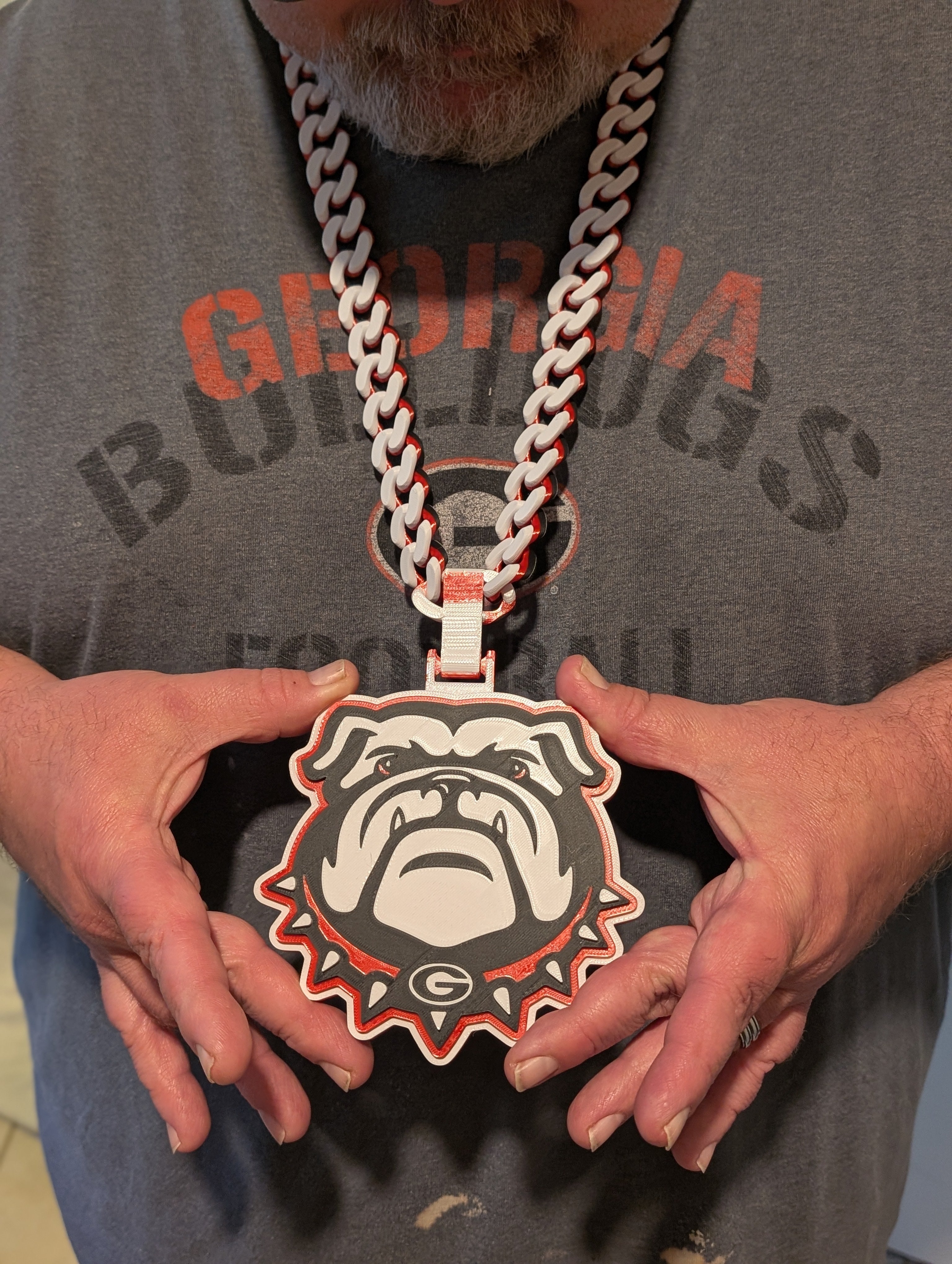 UGA Georgia Bulldogs Hype Chain Print-in-Place