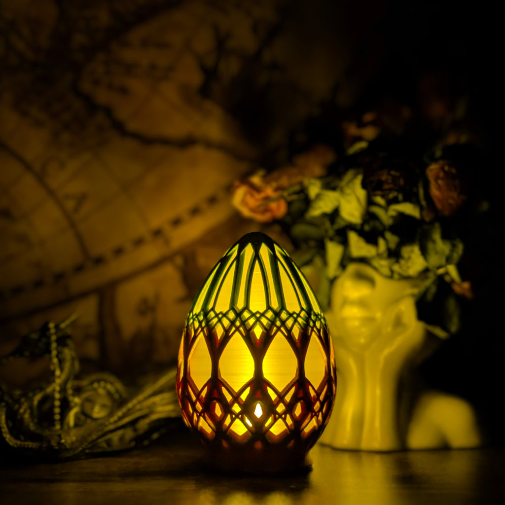 Ornamented Dragon Egg Dice Cup / Mood Light