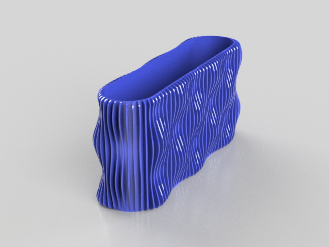 modern ribbed pen cup