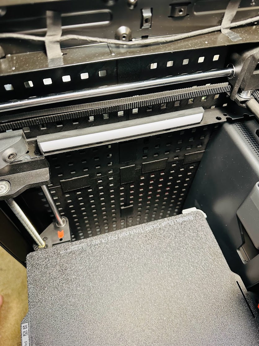 Pegboard panels for Bambu P1P minimal shell enclosure